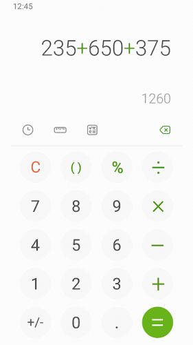 Samsung Calculator screenshot 2