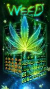 Thème du clavier de Néon Fumer du cannabis screenshot 2