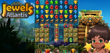 Jewels Atlantis: Jogo match-3 screenshot 6