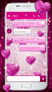 Glitter SMS Themes for Girls screenshot 1