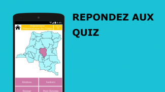 Carte Quiz Puzzle 2020 - RDC Congo - Province screenshot 3