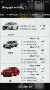 Bảng giá xe ô tô screenshot 1