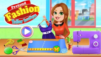 Pretend fashion tailor boutique: Dressmaker game screenshot 5