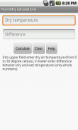 Humidity calculations screenshot 1