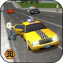 USA City Taxi Driver Mania Fun Icon