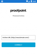 Proofpoint Mobile Archive screenshot 2