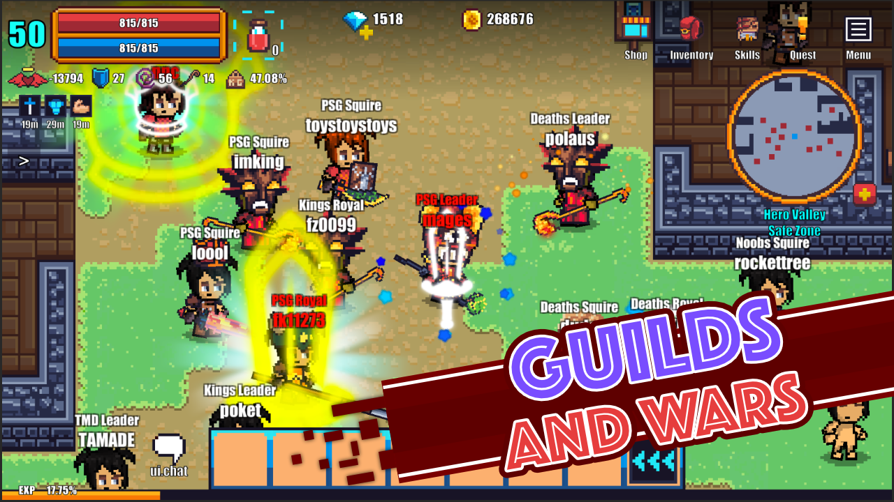 Pixel Knights Online 2D MMORPG MMO RPG Baixar APK para Android