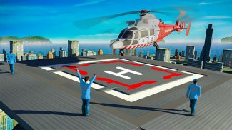 911 Elicottero volante Salvare Città Simulatore screenshot 0