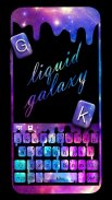 Liquid Galaxy Droplets Keyboard Theme screenshot 0