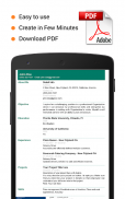Professional Resume Maker & CV builder- PDF format screenshot 3