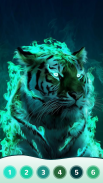 Tiger Coloring Book Color Game screenshot 2