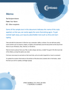 Memo Office Templates screenshot 2