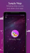 Simply Nap: Sleep Sounds and Simple Alarm Clock screenshot 1