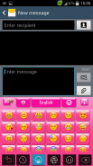 Pink Keyboard for S4 screenshot 3