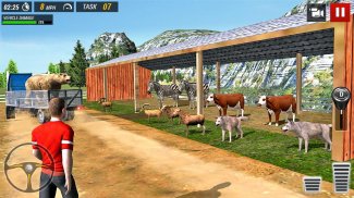 Hors route Camion Animaux Transport Jeux - Truck screenshot 0