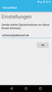 Voice2Mail – Sprachmemos screenshot 2