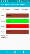 Resistance calculator and LED Ω screenshot 1