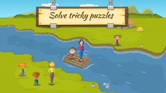 Flussüberquerungspuzzles & Gehirnjogging screenshot 2