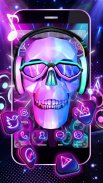3D DJ Skull & Rock Muzik Tema screenshot 0