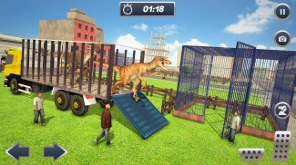 jurassique Dinosaure Transport Hors route un camio screenshot 0