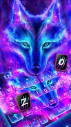 Galaxy Wild Wolf Keyboard Theme screenshot 0