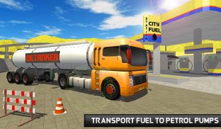 Oil Tanker Transporter 2018 Fuel Truck Driving Sim screenshot 22