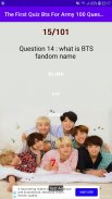 Quiz Bts For Army 100 Questions screenshot 0