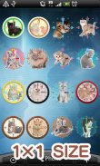 Cats Analog-Clocks Widget screenshot 0