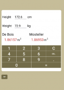 BSA calculator screenshot 4