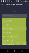 Force Torque Pressure - unit converter screenshot 2