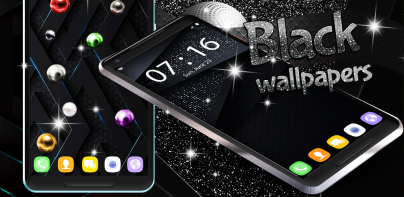 Black live wallpaper