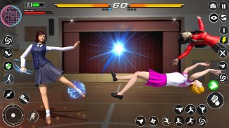 Anime School Girls Fighting screenshot 0