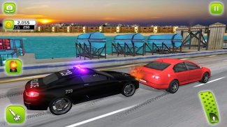 شرطة الطريق السريع مطاردة في مدينة - جريمة سباق أل screenshot 1