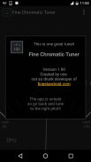 Fine Chromatic Tuner المدوزن screenshot 5