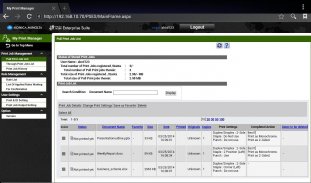 PageScope MyPrint Manager Port screenshot 2