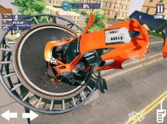 Trampoline Madness Crash - Beam Car Driving 3D screenshot 10