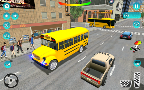 Coach School bus driving game screenshot 1