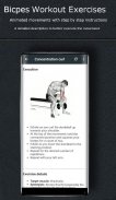 Bicipiti esercizi di allenamento screenshot 3