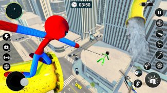 Flying Spider Rope Hero Games screenshot 1