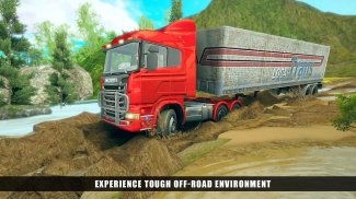 Off-Road USA Trucker Muddy Driving: Heavy Cargo screenshot 9