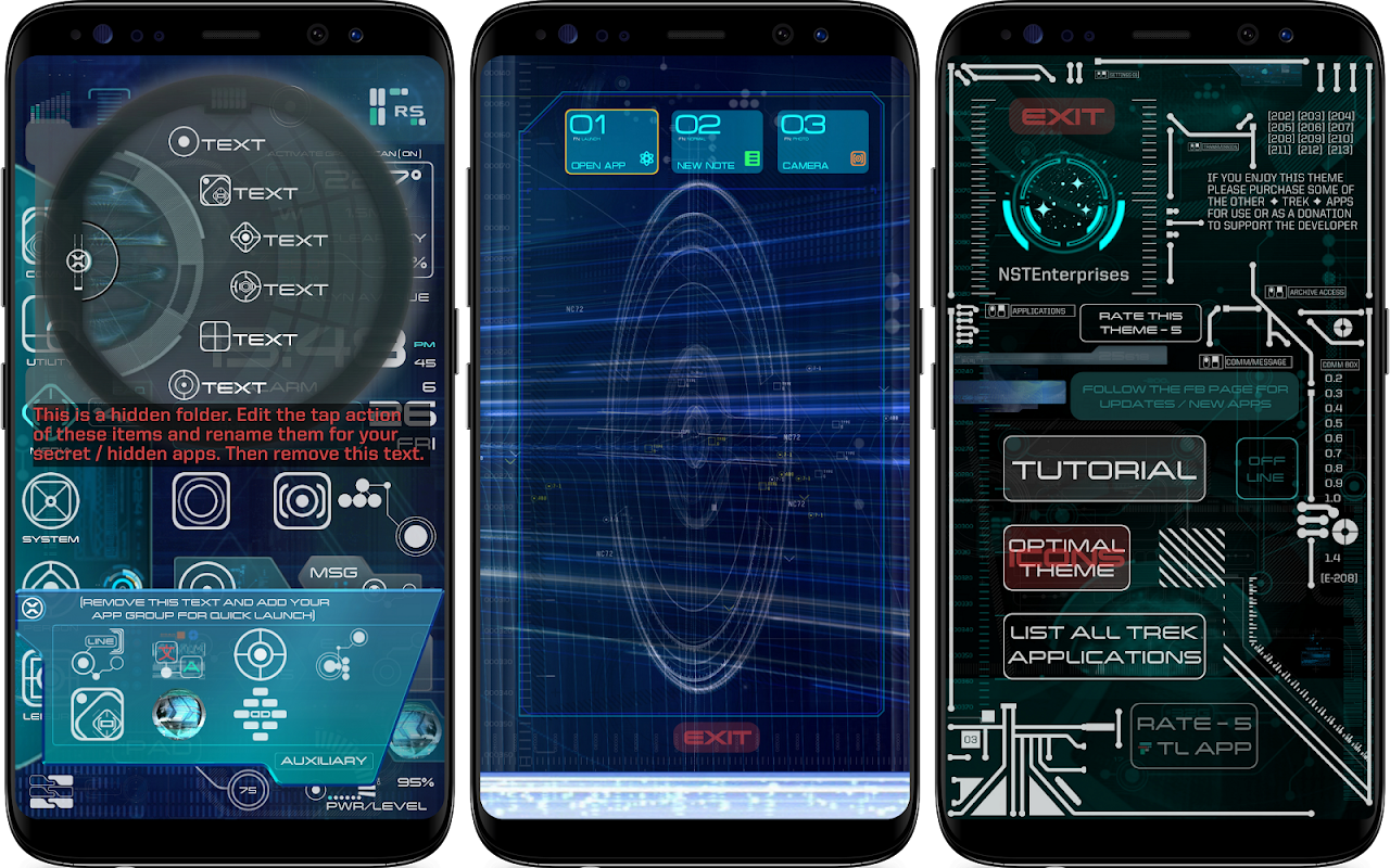 ✦ TREK ✦ Total Launcher Theme - Загрузить APK для Android | Aptoide