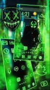 Neon, Mask, Cool, Man موضوعات خلفيات أيق screenshot 1