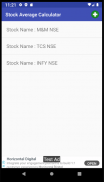 Stock price average calculator screenshot 2