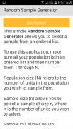 Random Sample Generator screenshot 1