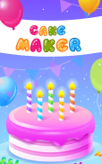 Cake Maker - Game memasak screenshot 1