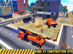 City Builder Tycoon Trucks - Construção Crane 3D screenshot 8