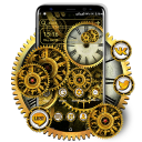 Machine Clock Launcher Theme