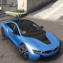 BMW i8 Drift Electro Sportcar Icon