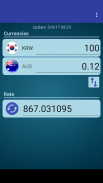 S Korea Won x Australia Dollar screenshot 1