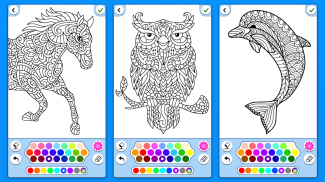 Coloring book Animals Mandala screenshot 1